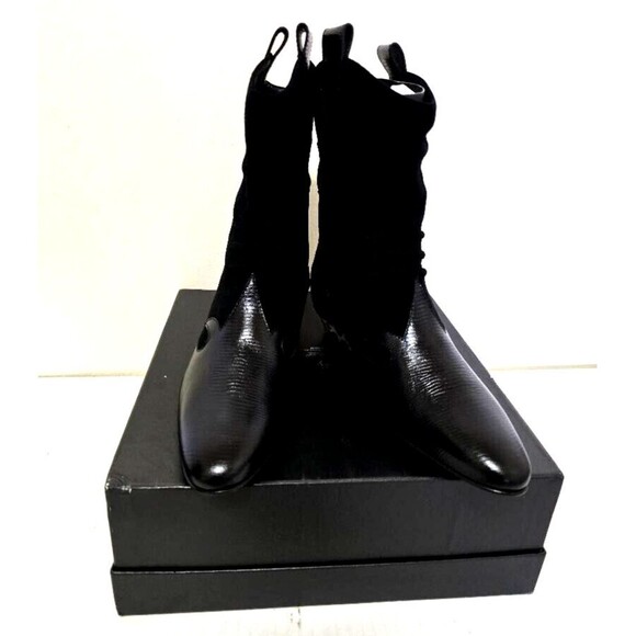 Giuseppe Zanotti Hadley Women's Black Leather Suede Fashion Boot Size 7.… - Picture 8 of 15